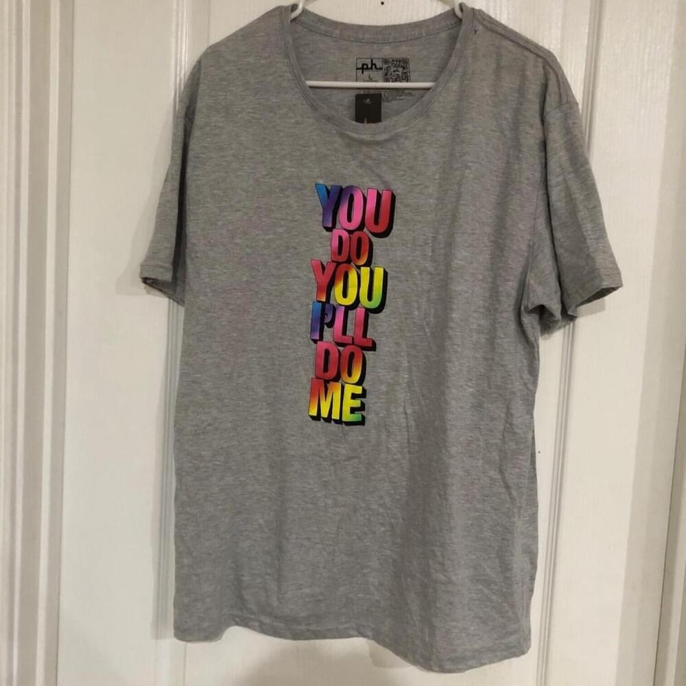 The Phluid Project You Do You I'll Do Me Pride Graphic T-Shirt Gray Size Large‎
